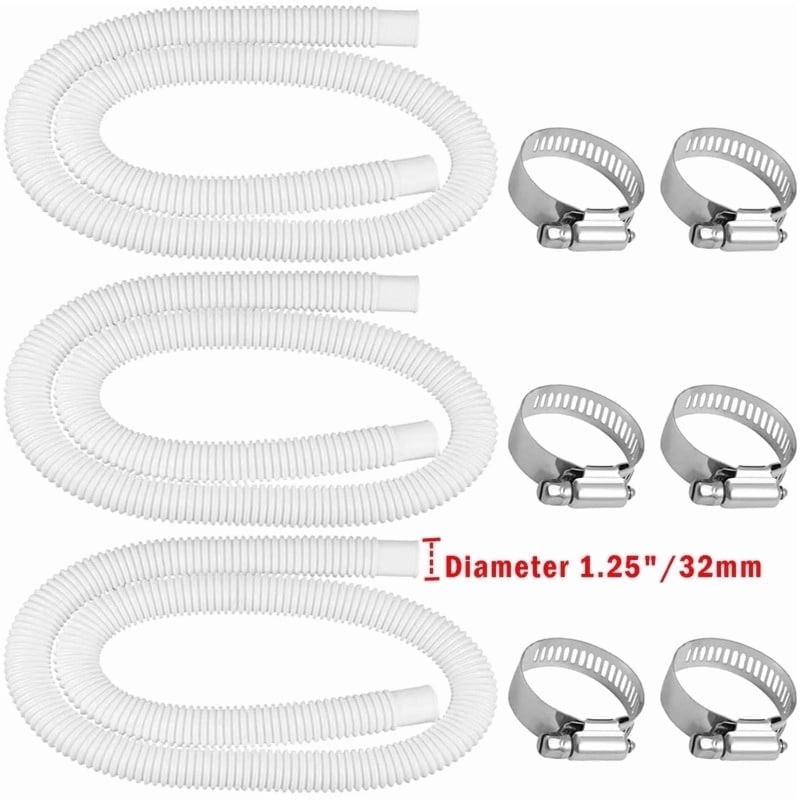 1.25 Pool Hose Pool Pump Replacement Hose for Above Ground Pools 59 Long Pool Filter Hose Pool 32mm Hoses Replacement Pool Tubes for 330GPH 530GPH 1000GPH Filter Pumps Pump Model 607 637