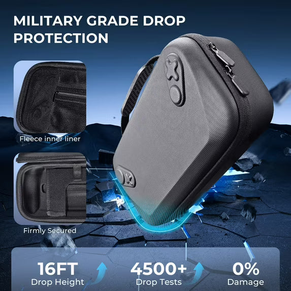 Hard Carrying Case for ROG XBOX Ally X /Ally, Protective Hard Shell Carry Case for Handheld Gaming Console & Accessories, Portable Travel Bag for Xbox Rog Ally X - Black