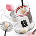 Wiher Electric Makeup Brush Cleaner, Machine With Makeup Brush Dryer-Holder-Portable Automatic USB Cosmetic Brushes Cleaner Tool for All Size Beauty Makeup Brush Set, Contour, Eyeshadow, Blush Brush