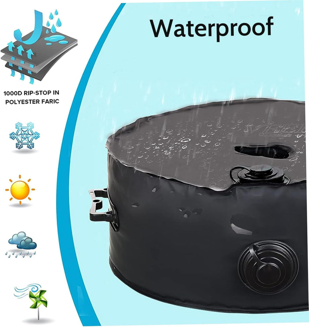 Umbrella Base Weight Water Bag Weatherproof Fillable Heavy Duty Weight Bag for Outside Umbrella Stand Water Weights for Umbrella Stand Furniture Leg Weights Up to 50 lbs