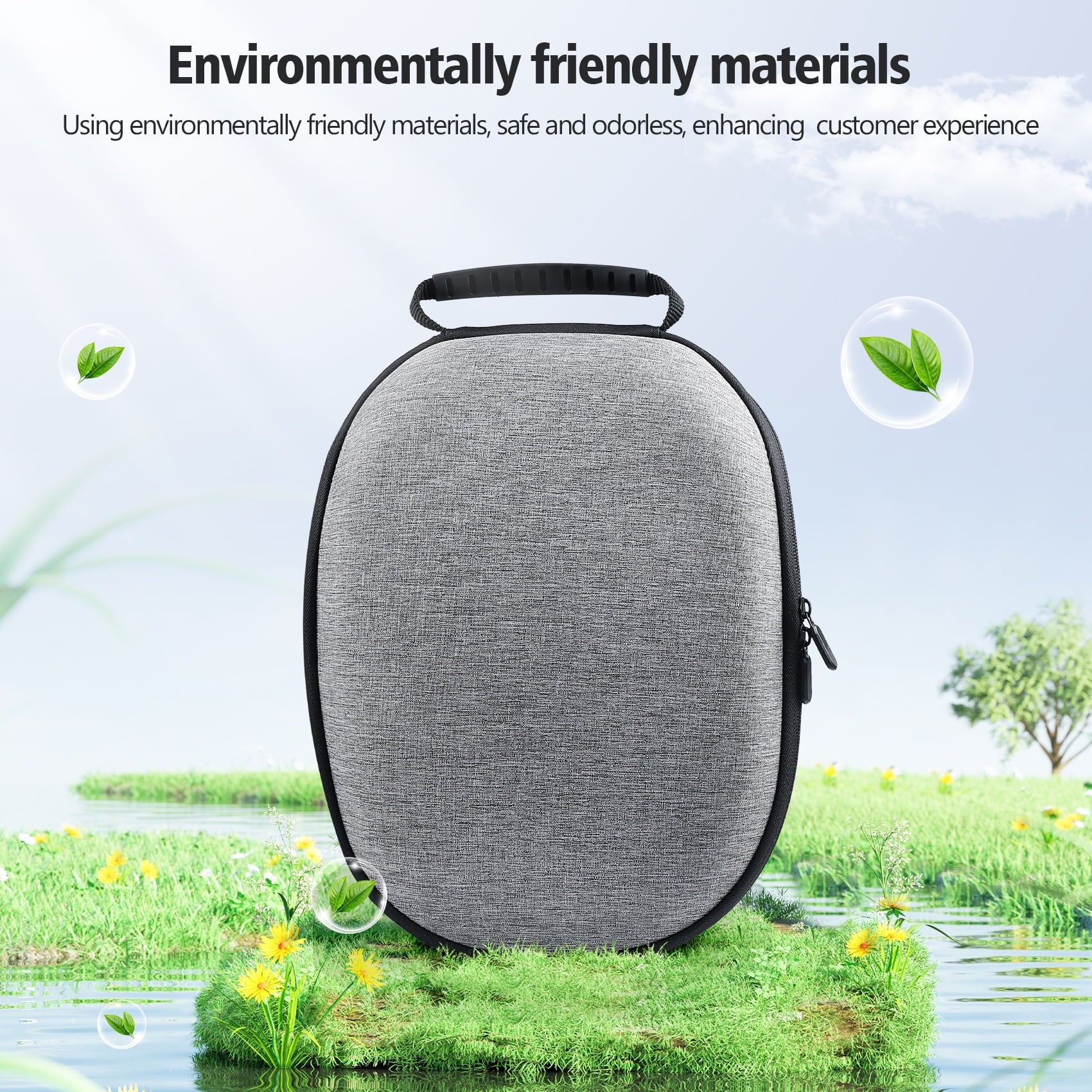 Hard Carrying Case Compatible with Meta Quest 3S/Quest 3 Portable Case VR Gaming Headset Storage Bag for Travel and Home