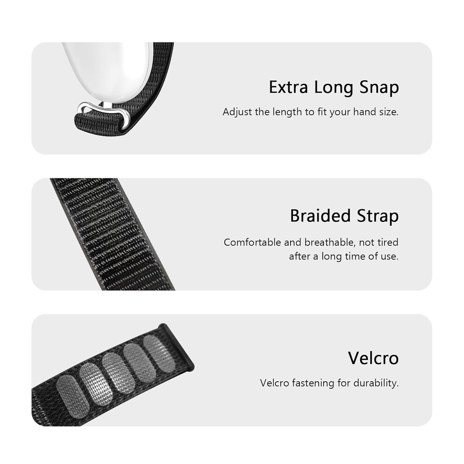 Controller Straps with Adjustable Knuckle Controller Grips Battery Cover Compatible with Meta Quest 3S/Quest 3 Non-Slip Handle Cover Accessories