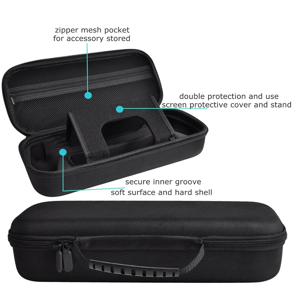 Carrying Case Accessories Set for PlayStation Portal Hard Carrying Case with Clear Protective Cover Case 2 Screen Protector and 4 Thumb Grip