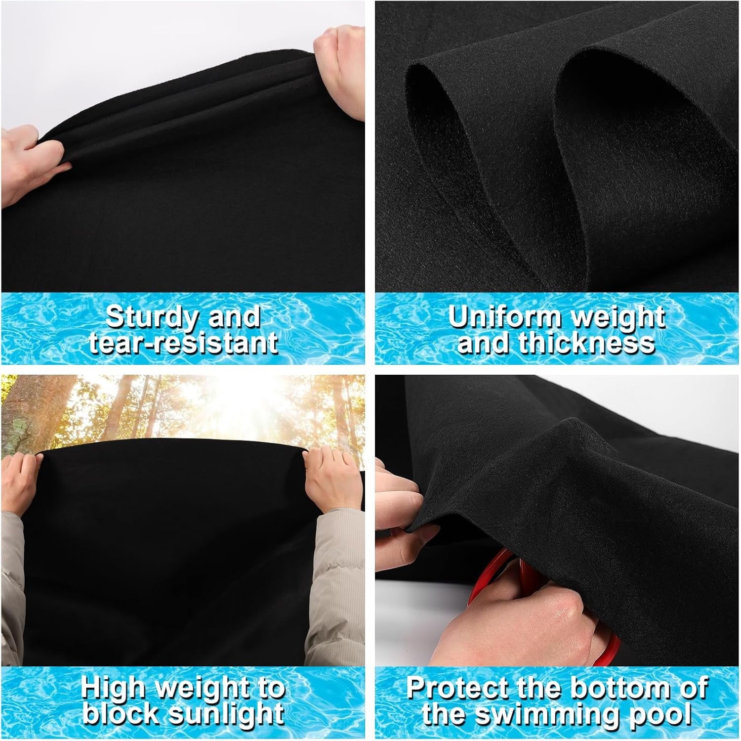 Round Pool Liner Pad for Above Ground Pool 10ft Pool Ground Mat Under Pool Pad for Pool Bottom Prevent Punctures Extended Liner Life