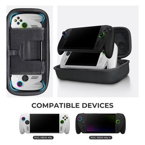Hard Carrying Case for ROG XBOX Ally X /Ally, Protective Hard Shell Carry Case for Handheld Gaming Console & Accessories, Portable Travel Bag for Xbox Rog Ally X - Black