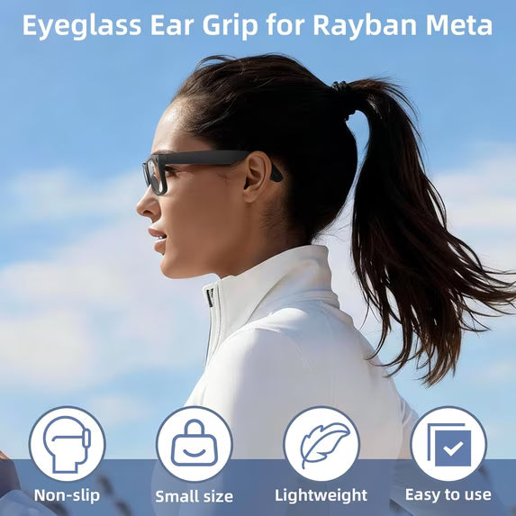 Eyeglass Ear Grip for Meta Wayfare/Skyler/Headliner Gen 2 Smart Glasses Accessories, Anti-Slip Silicone Elastic Eyeglasses Retainers