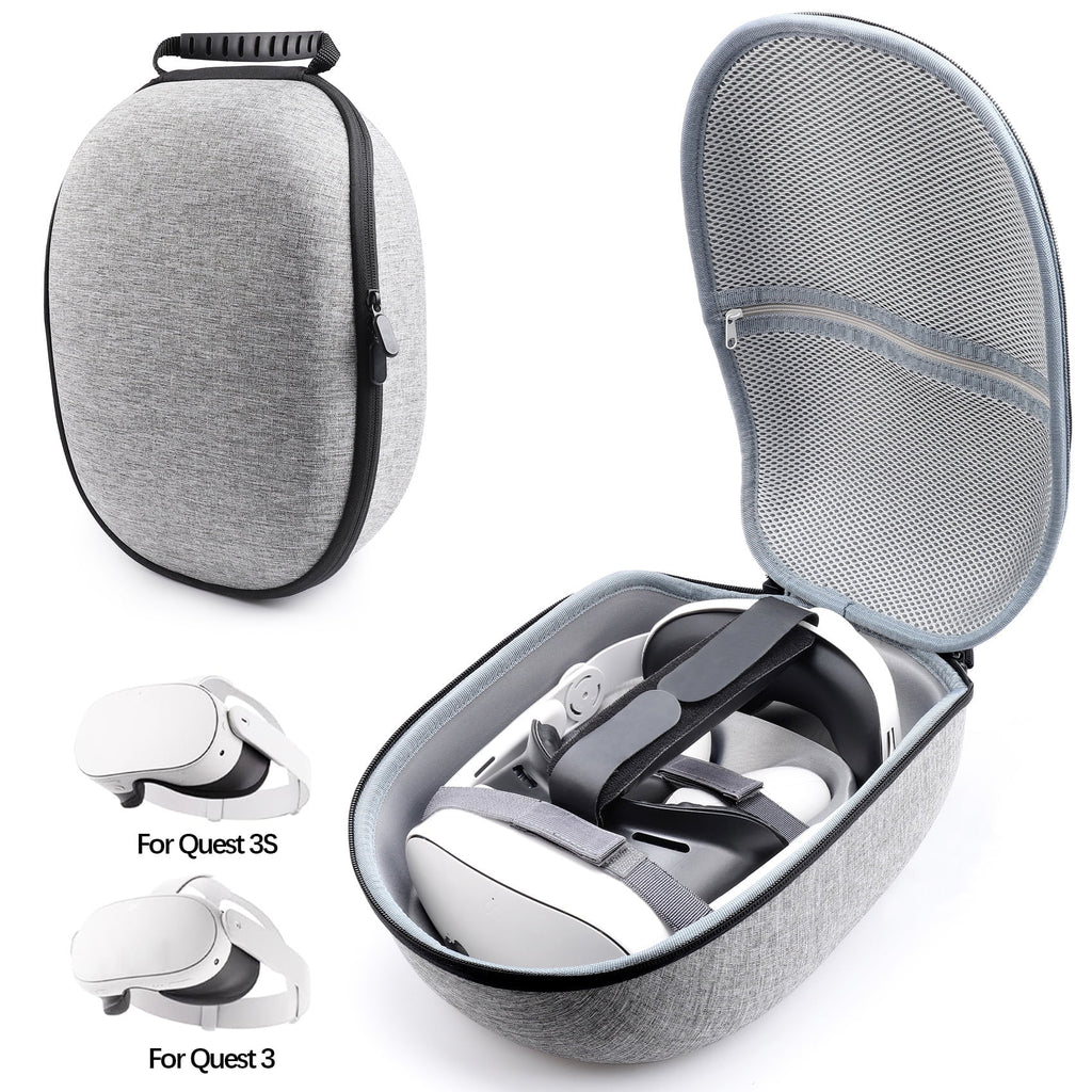 Hard Carrying Case Compatible with Meta Quest 3S/Quest 3 Portable Case VR Gaming Headset Storage Bag for Travel and Home