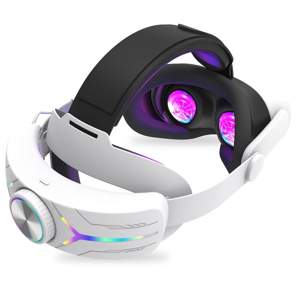 Head Strap Battery for Meta Quest 3S 12000mAh Replacement Rechargeable Headstrap for Oculus Quest RGB Head Strap Fast Charging Adjustable Battery Pack Headset Accessories Enhanced Comfort
