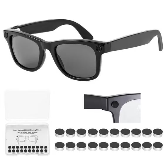 LED Light Blocking Stickers Compatible with Wayfarer/Skyler/Headliner/Display/Oakley Accessories, 20Pcs Restickable Blackout Light Covers Sticker