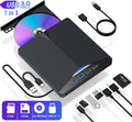USB External CD DVD Drive for Laptop USB 3.0 DVD Player Portable CD/DVD Burner CD ROM External DVD Drive for Laptop Compatible with Laptop Desktop PC Windows 11/10/8/7 Linux Mac OS