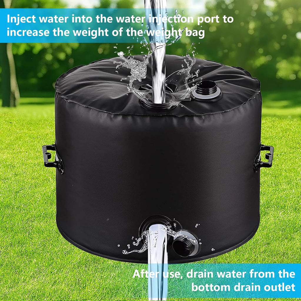 Umbrella Base Weight Water Bag Weatherproof Fillable Heavy Duty Weight Bag for Outside Umbrella Stand Water Weights for Umbrella Stand Furniture Leg Weights Up to 50 lbs